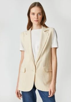 Koton Blended One Button- Bodywarmer - Beige