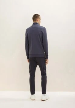 Tom Tailor Sweater Met Rits - Blue Grey -Modex Winkel 391d6b8b222e4ab799356757271ba4f9