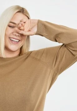 Langarm Rundhals Basic- Trui - Rustic Oak -Modex Winkel 3945ae729c5945a9b3b3fbaa3cbe433c