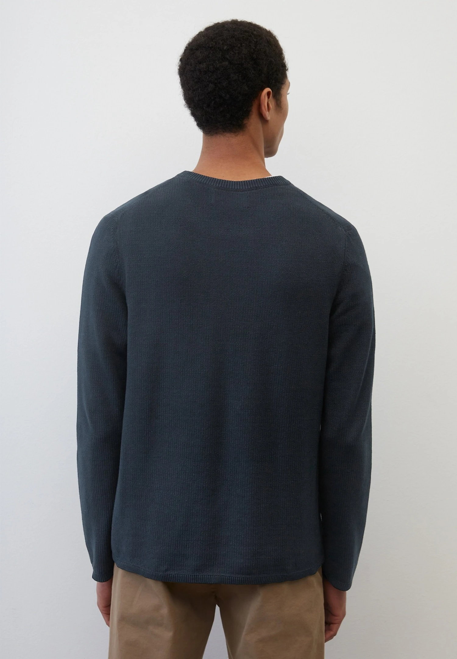 Marc O'Polo Rundhals Regular- Trui - Dark Navy 2 Marc O'Polo Rundhals Regular- Trui - Dark Navy - Afbeelding 2