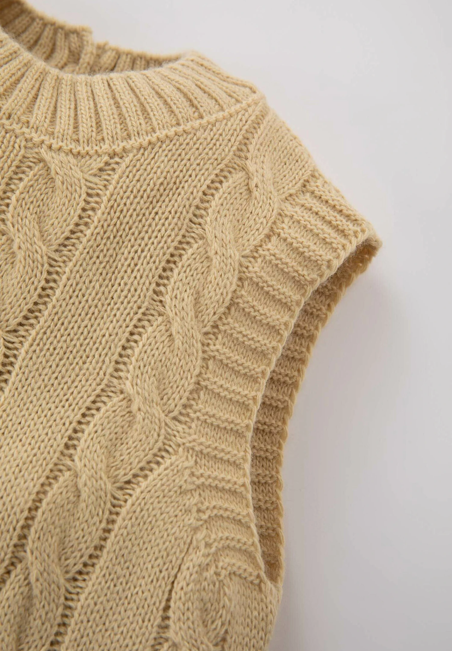 DeFacto Regular Fit- Trui - Beige 4 DeFacto Regular Fit- Trui - Beige - Afbeelding 4