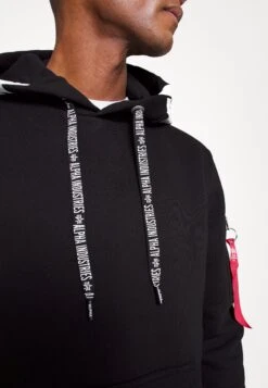 Alpha Industries Hoody - Hoodie - Black -Modex Winkel 3bc58ec633a64fe2943e87372f2a1992