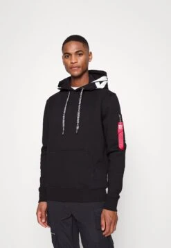 Alpha Industries Hoody - Hoodie - Black