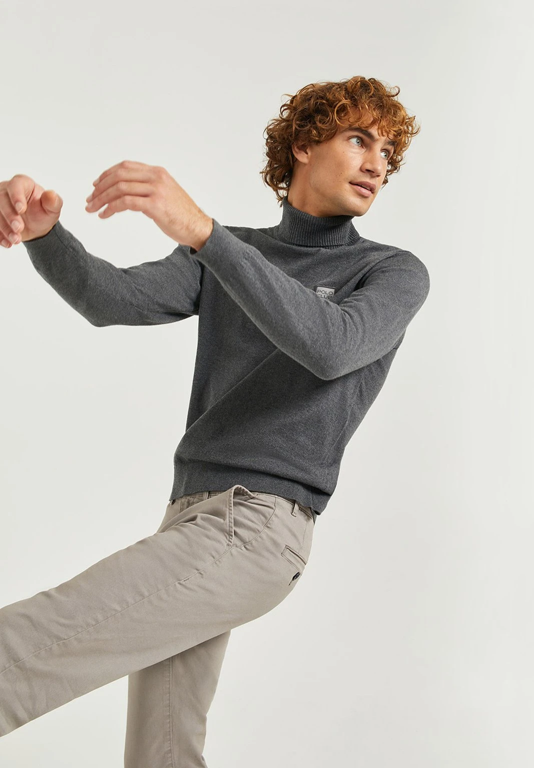 POLO CLUB Mit Rollkragen - Trui - Dark Grey 6 POLO CLUB Mit Rollkragen - Trui - Dark Grey - Afbeelding 6