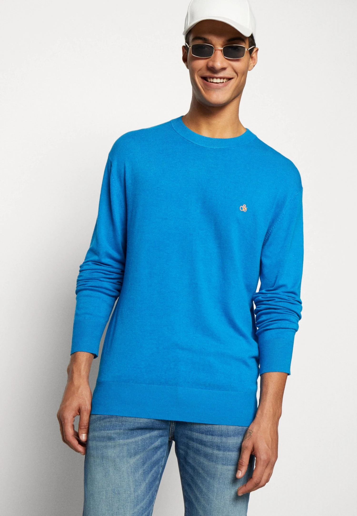Scotch & Soda Essentials Blend Crewneck- Trui - Iris Blue 4 Scotch & Soda Essentials Blend Crewneck- Trui - Iris Blue - Afbeelding 4