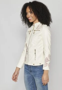 Koroshi Imitatieleren Jas - White 16 Koroshi Imitatieleren Jas - White -Modex Winkel 3e3d5d3d44624dd58f4f13de3aa8fd48