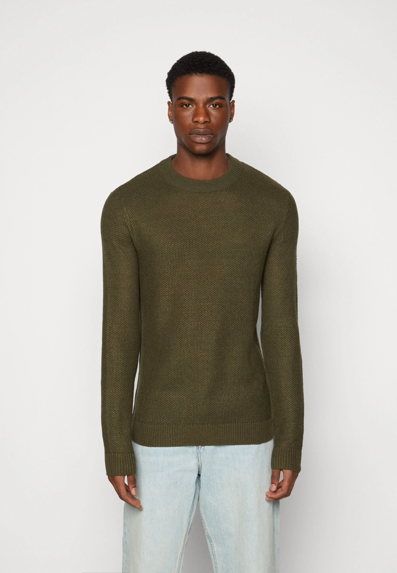 Jack & Jones Jorblake Crew Neck - Trui - Forest Night 1 Jack & Jones Jorblake Crew Neck - Trui - Forest Night