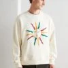 Scotch & Soda Born To Love Artwork Crewneck- Sweater - Ecru