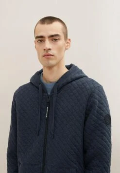 Tom Tailor Mit Kapuze  - Sweater Met Rits - Blue Grey Melange -Modex Winkel 40bfa028a95e41aca53ee398ea01166c