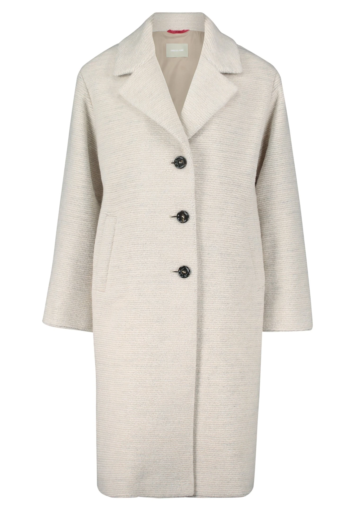 Mit Reverskragen - Mantel - Beige 10 Mit Reverskragen - Mantel - Beige - Afbeelding 10