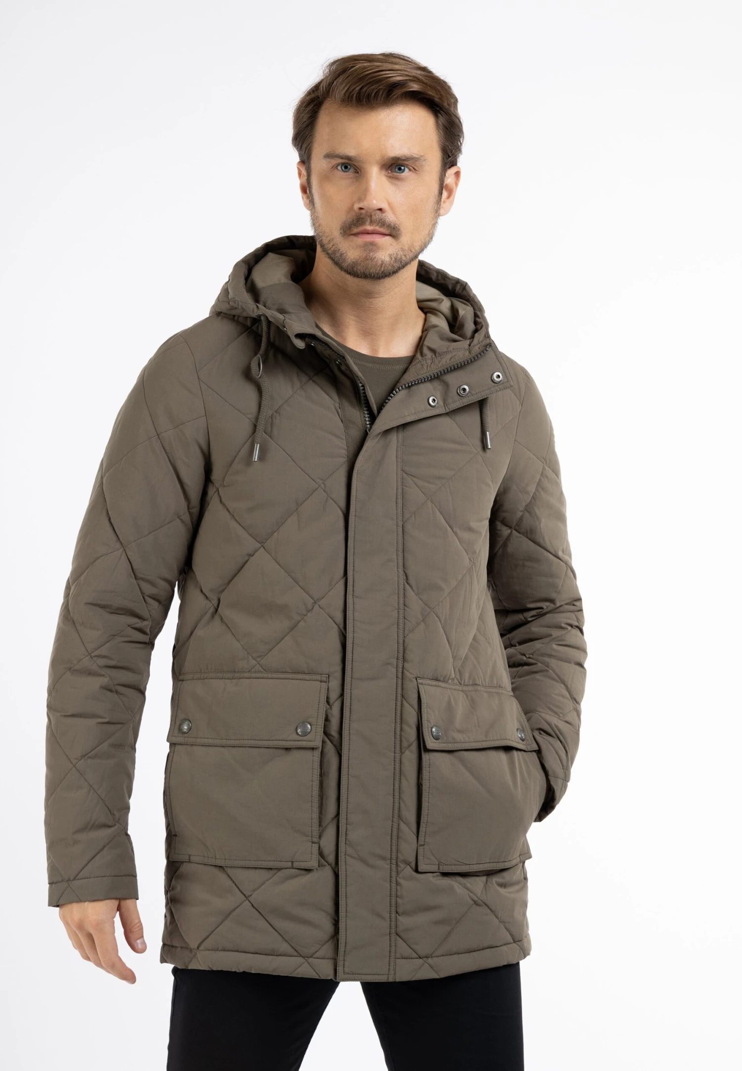 Dreimaster Übergangs Mit Leichter- Winterjas - Oliv 1 Dreimaster Übergangs Mit Leichter- Winterjas - Oliv