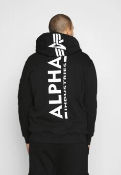 Alpha Industries Back Print Hoody Exclusiv - Hoodie - Schwarz -Modex Winkel 41dc510fb43a4a74b5e16cc1d74d5a5a
