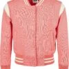 URBAN CLASSICS Sweater Met Rits - Palepink/Whitesand