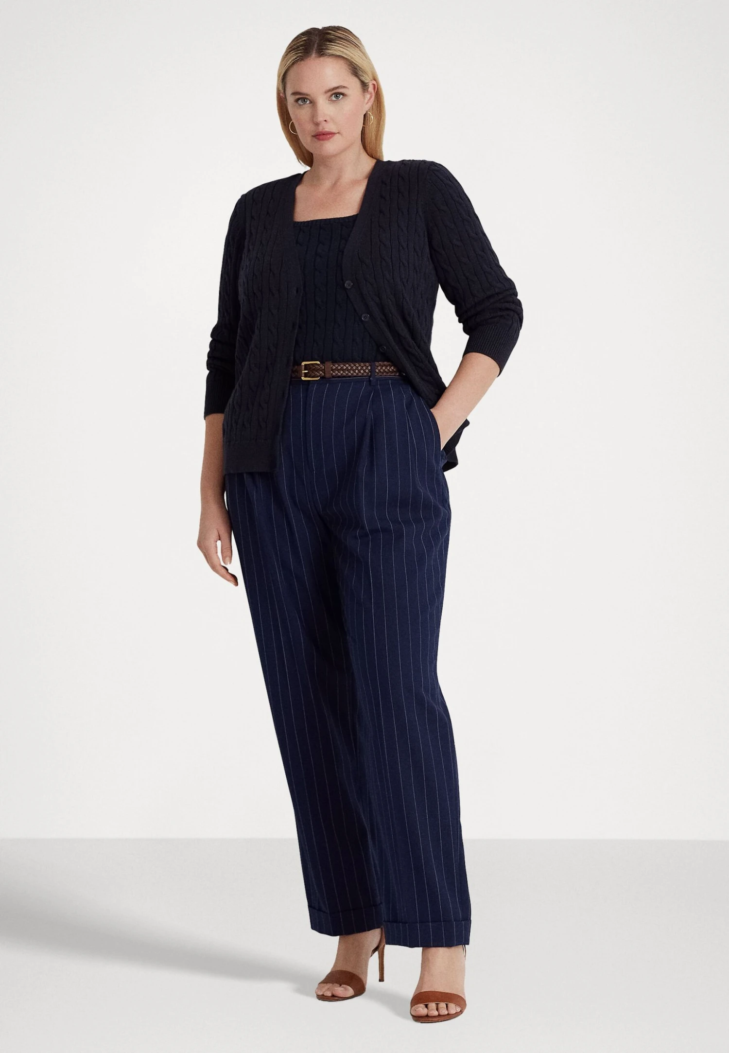 Katsaj Long Sleeve Cardigan - Vest - Lauren Navy 2 Katsaj Long Sleeve Cardigan - Vest - Lauren Navy - Afbeelding 2