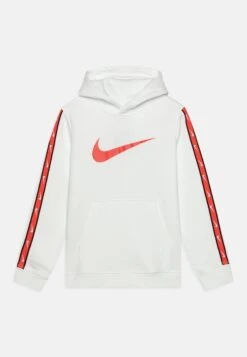 Nike Sportswear Repeat Hoody - Hoodie - Summit White/Light Crimson