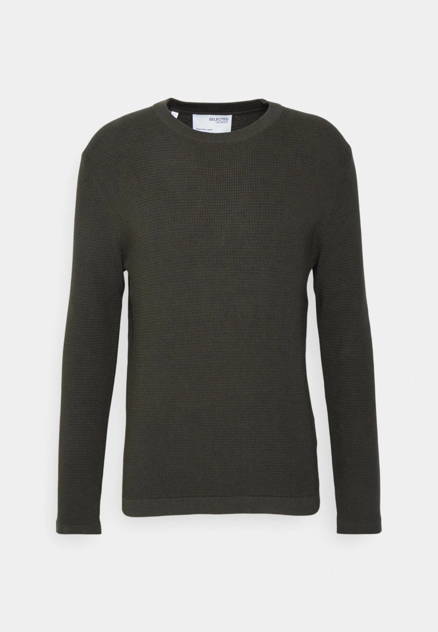 Selected Homme Slhrocks Crew Neck - Trui - Forest Night 4 Selected Homme Slhrocks Crew Neck - Trui - Forest Night - Afbeelding 4