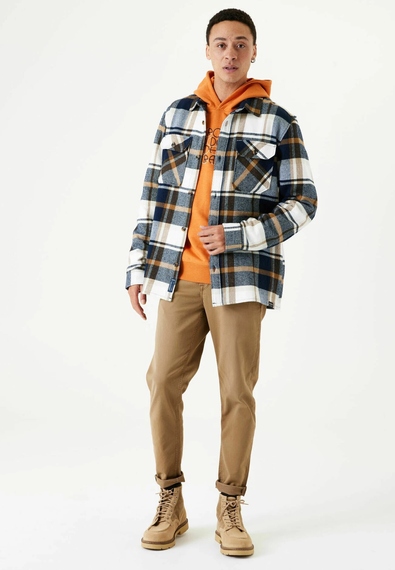 Garcia Checked - Lichte Jas - Dark Moon 1 Garcia Checked - Lichte Jas - Dark Moon