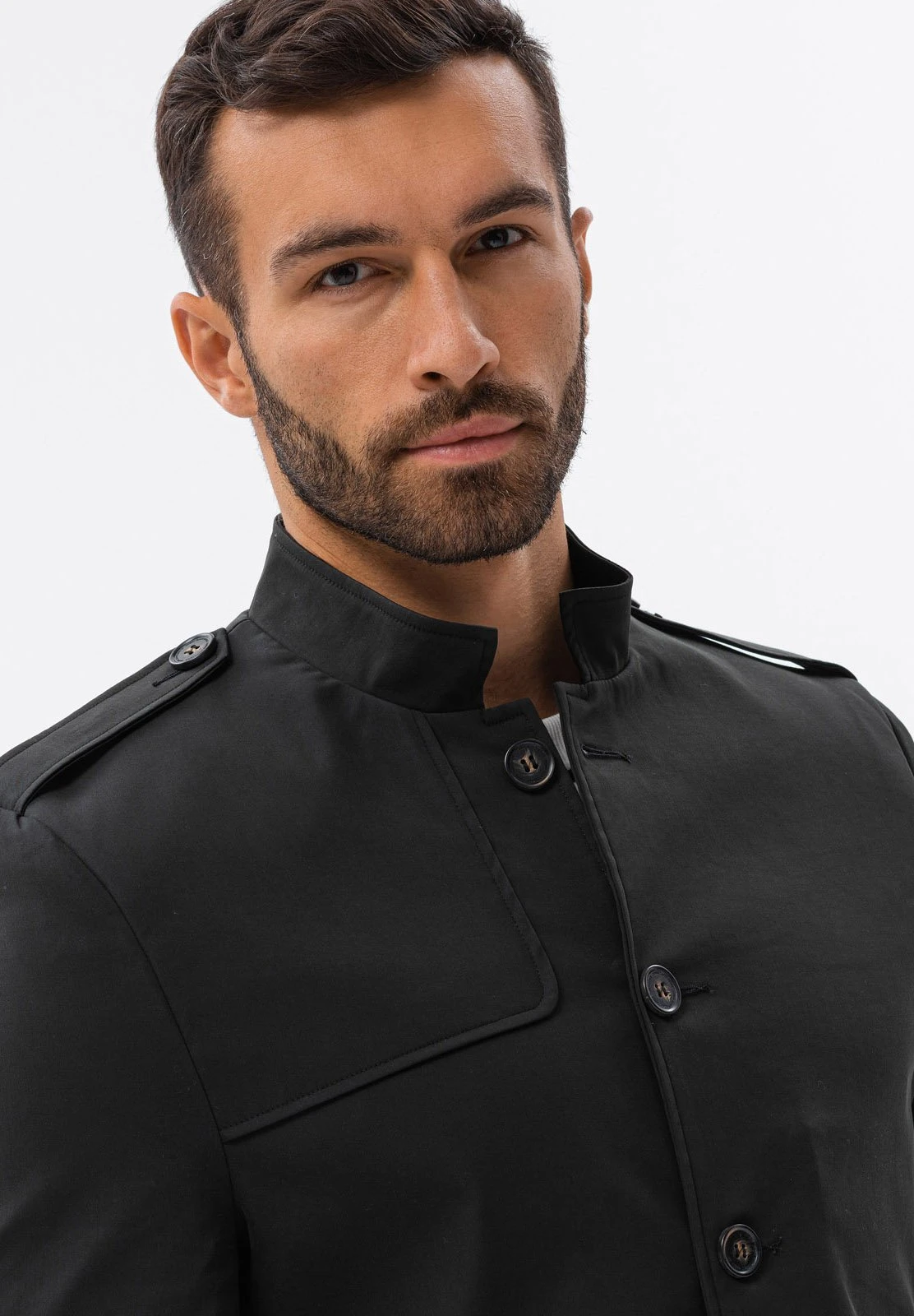 Halflange Jas - Black 6 Halflange Jas - Black - Afbeelding 6