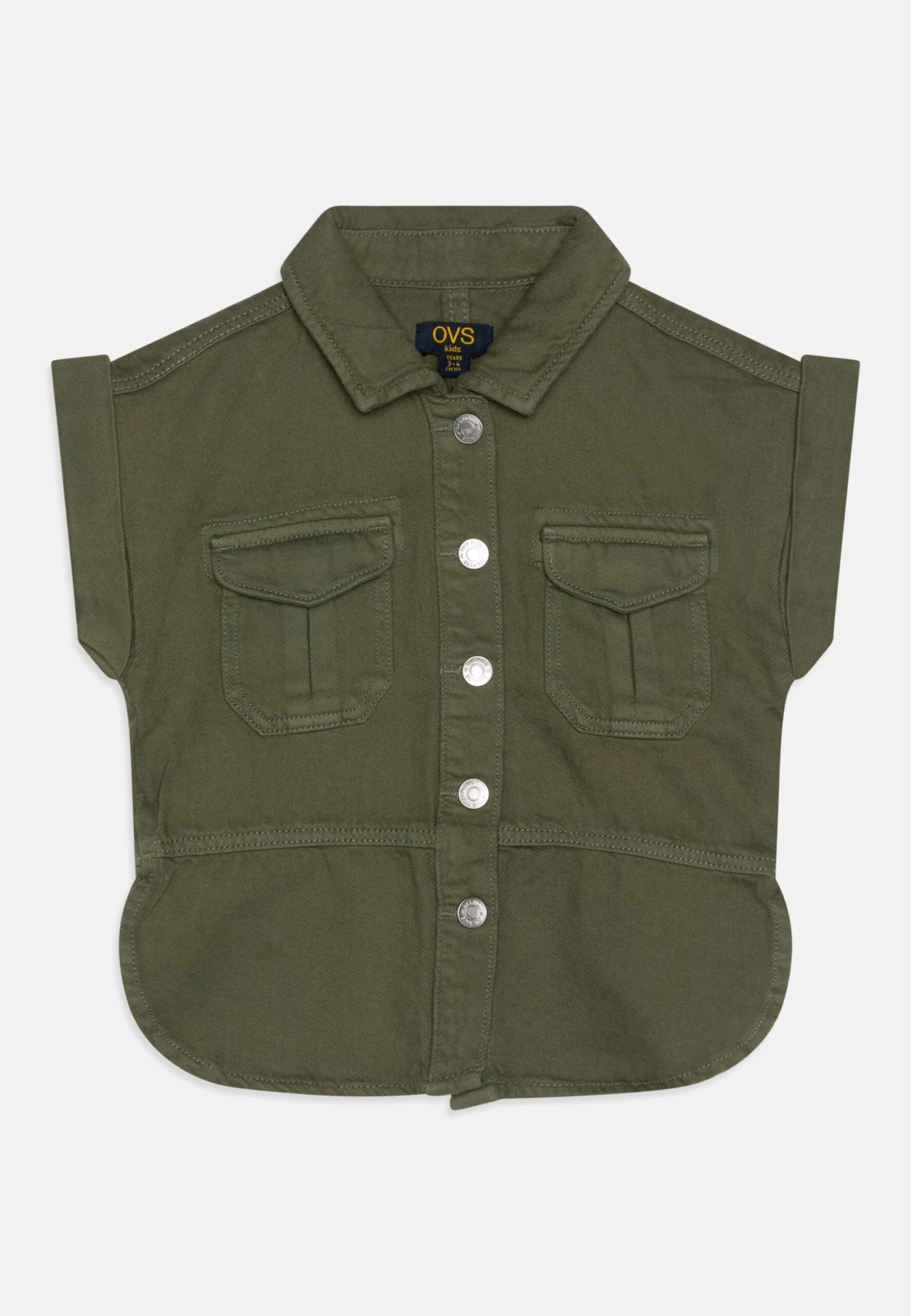 OVS Gilet Drill - Bodywarmer - Olive 1 OVS Gilet Drill - Bodywarmer - Olive