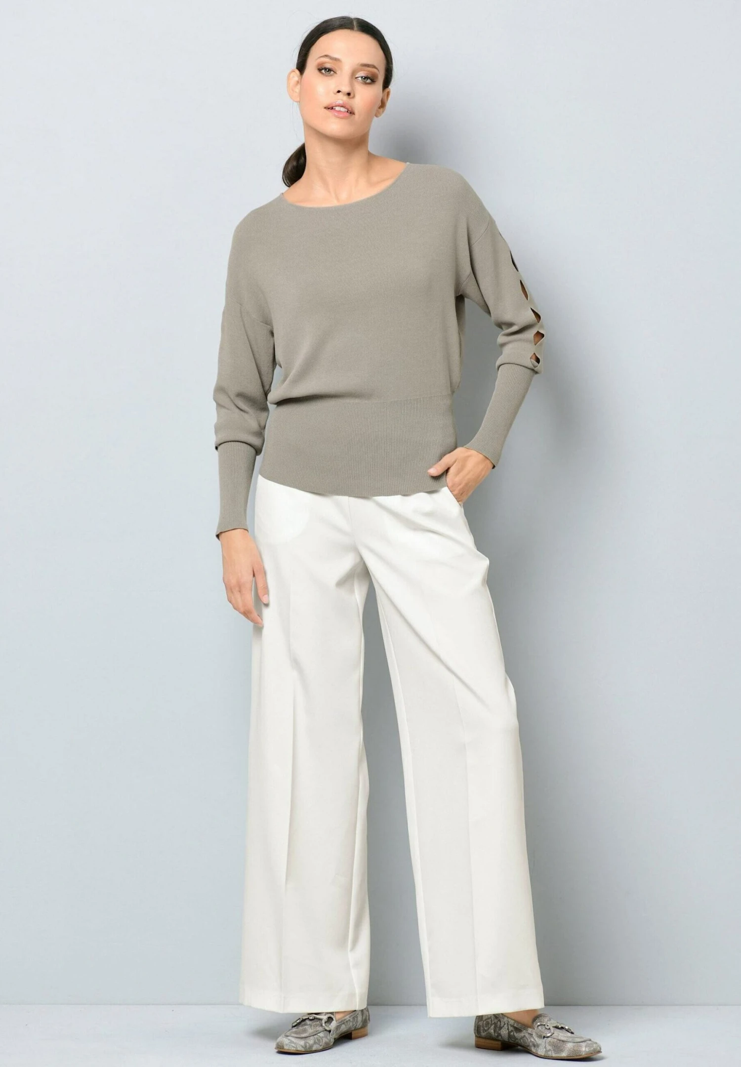 Trui - Taupe 2 Trui - Taupe - Afbeelding 2