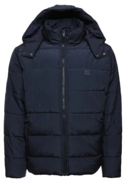 URBAN CLASSICS Hooded Puffer Jacket - Winterjas - Navy -Modex Winkel 4f70ed9ef0904f68959e244bd717e994
