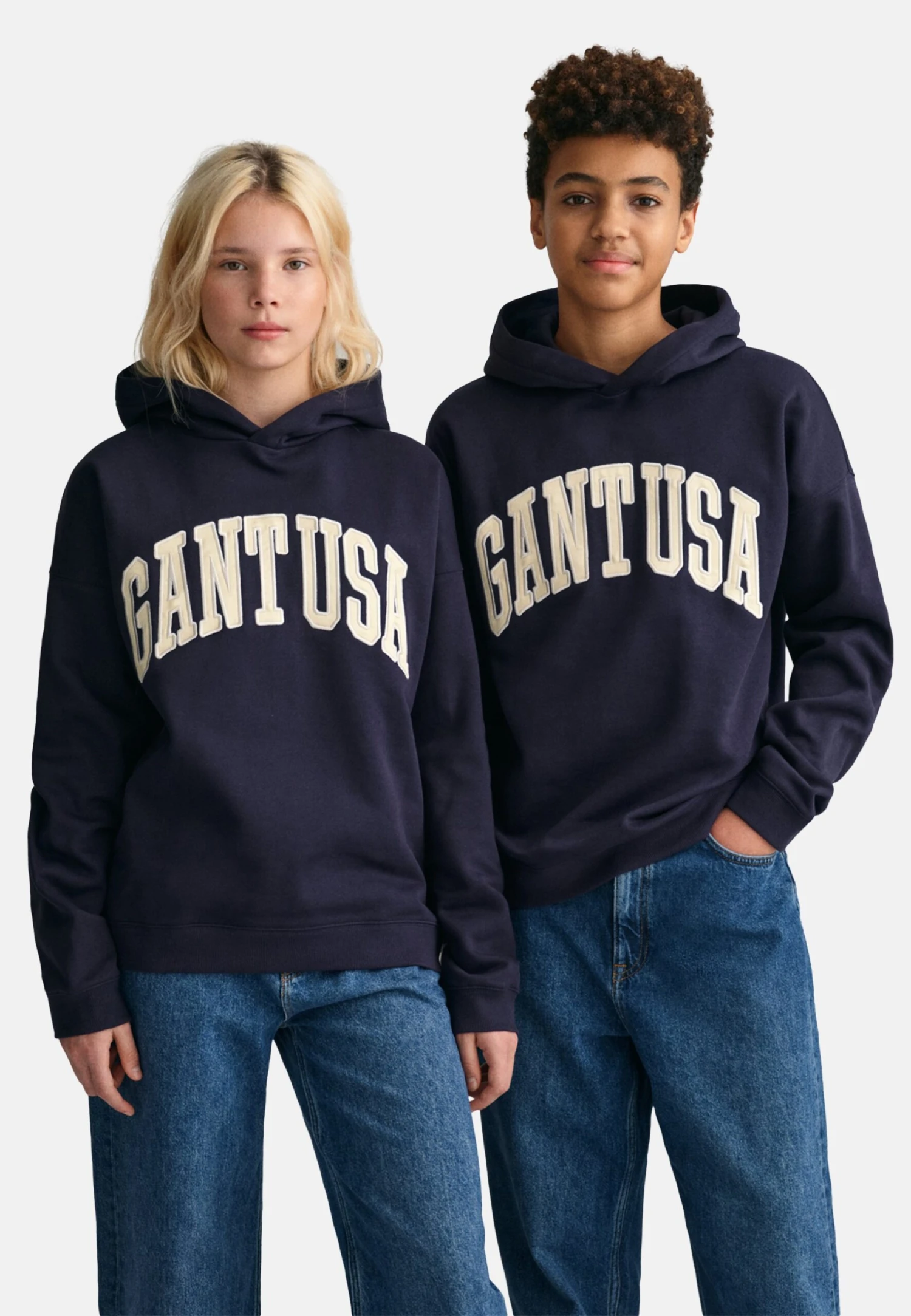 Gant Usa- Hoodie - Evening Blue 2 Gant Usa- Hoodie - Evening Blue - Afbeelding 2