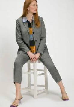 Ulla Popken Blazer - Schiefer -Modex Winkel 51b6934965d141c4a117b22bcf4ea9da