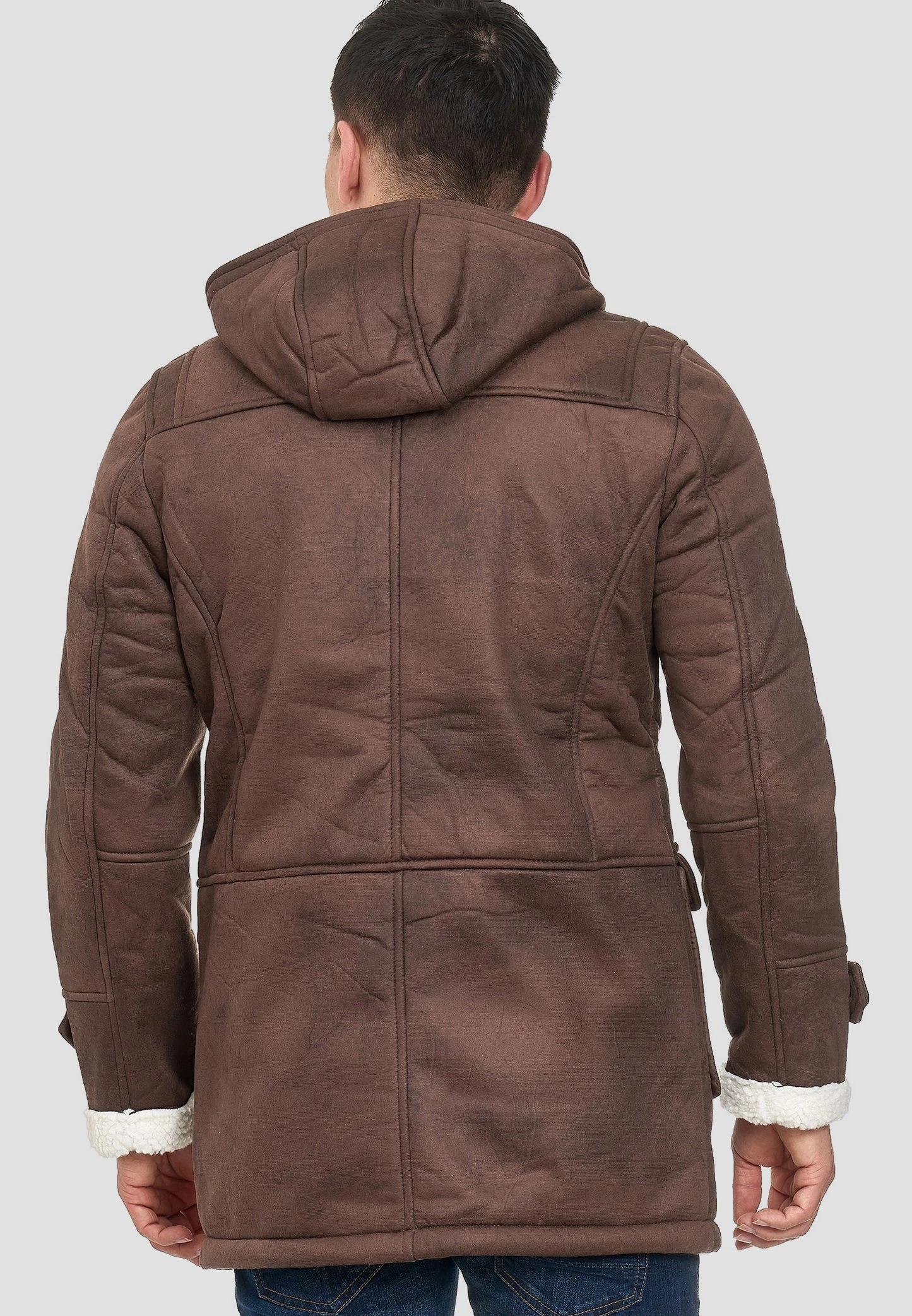 Indicode Jeans Winterjas - Mottled Brown 3 Indicode Jeans Winterjas - Mottled Brown - Afbeelding 3