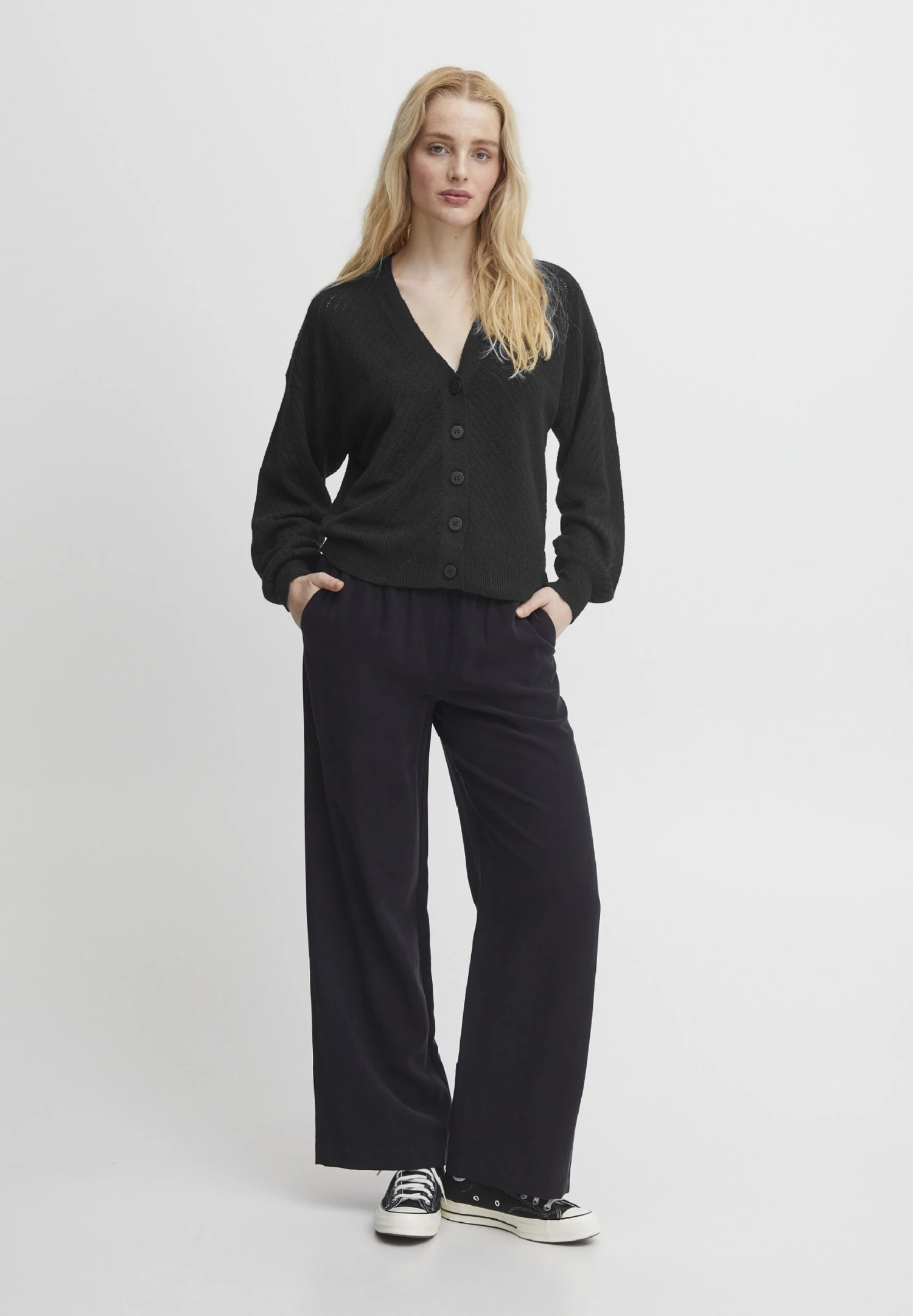 ICHI Alpa - Vest - Black 2 ICHI Alpa - Vest - Black - Afbeelding 2