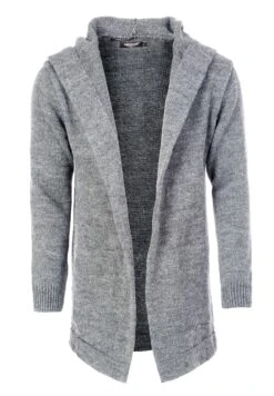 Carisma Lang Mit Kapuze Und Praktischen Seitentaschen - Vest - Grau -Modex Winkel 54b24b1de1734e6aa125fba470aacf74