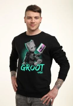 Marvel Neon Baby Groot - Sweater - Black