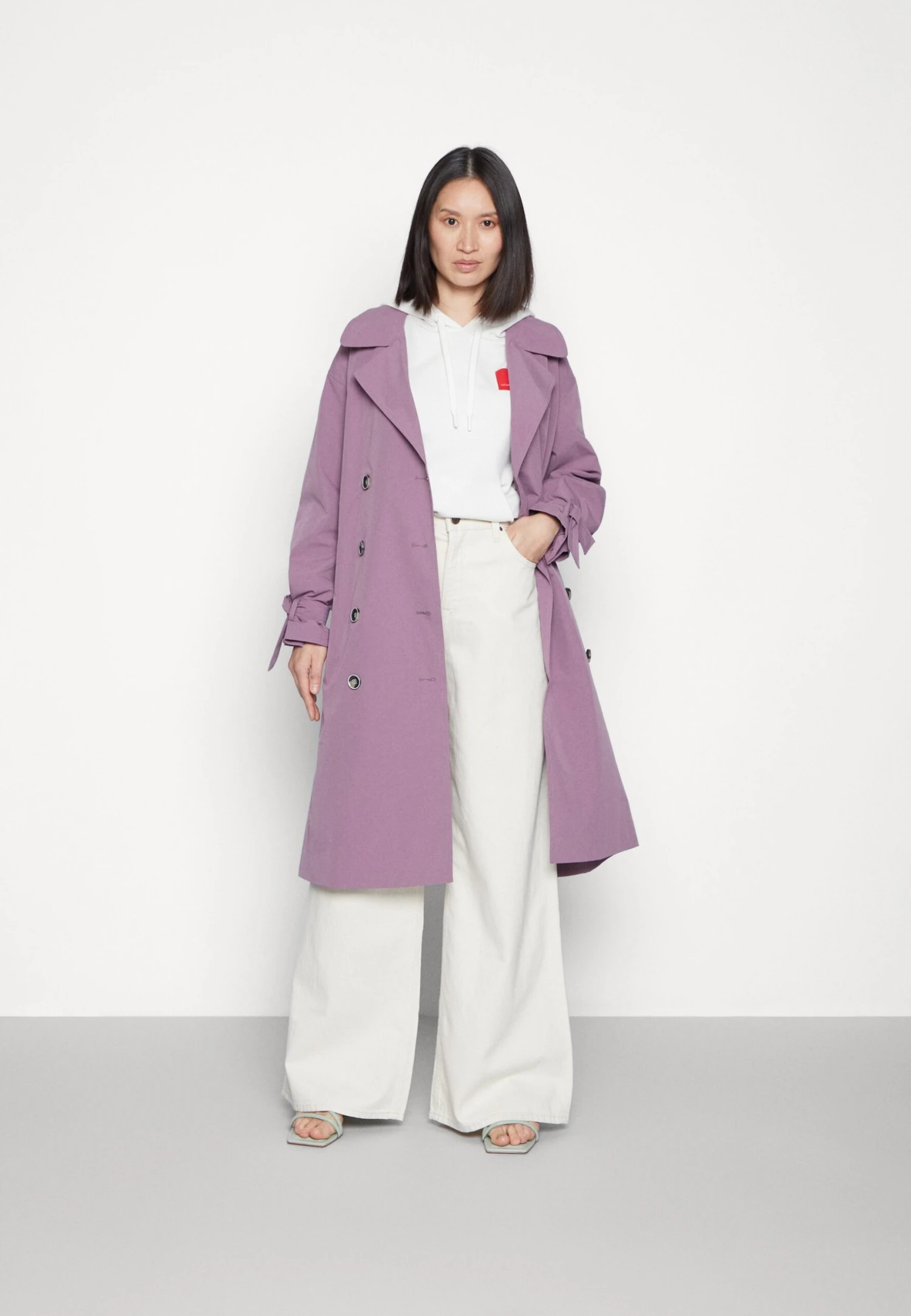 B.young Bycasandra Trenchcoat - Trenchcoat - Grapeade 2 B.young Bycasandra Trenchcoat - Trenchcoat - Grapeade - Afbeelding 2