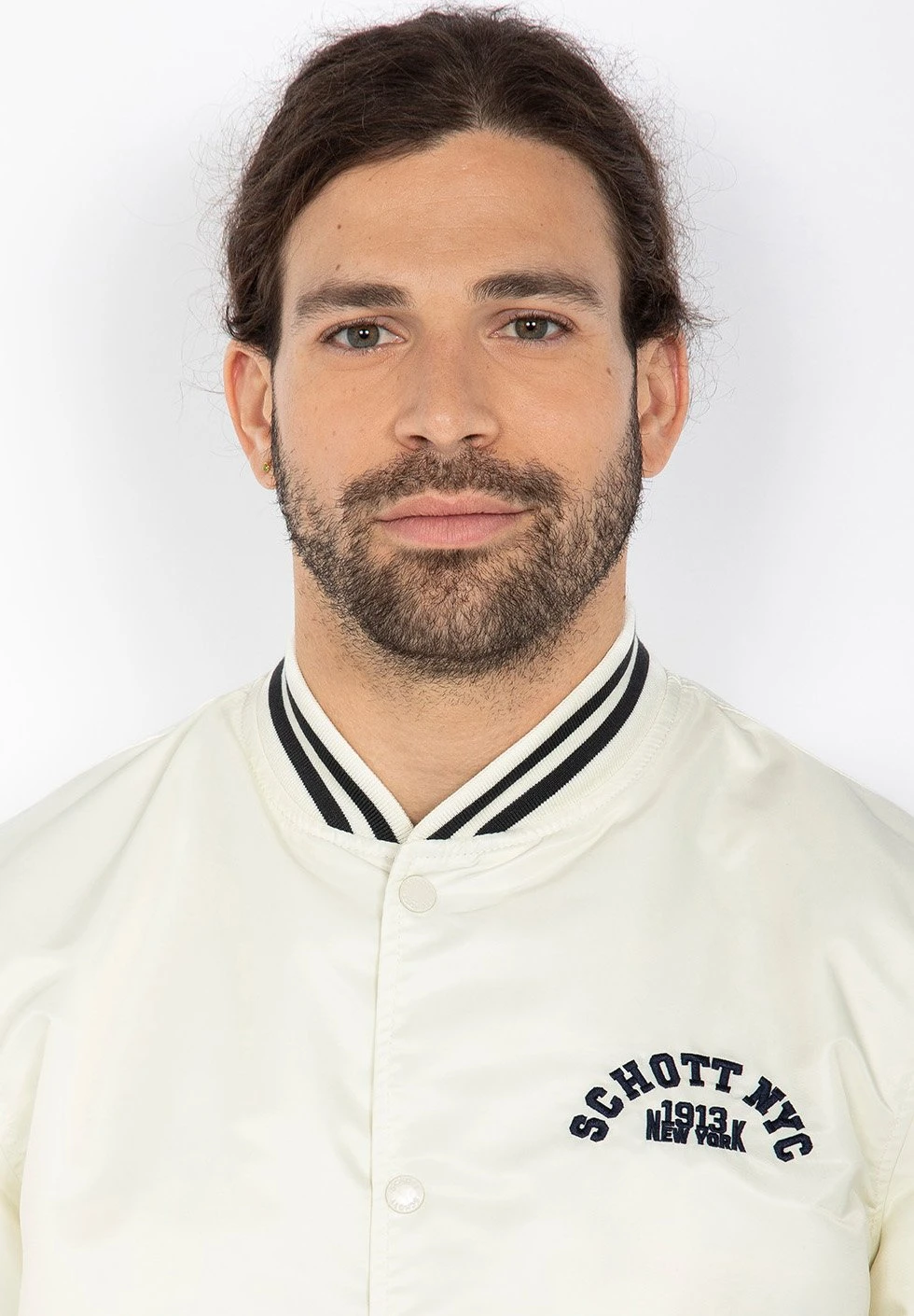 Schott Bomberjacks - Blanc Cassé 4 Schott Bomberjacks - Blanc Cassé - Afbeelding 4