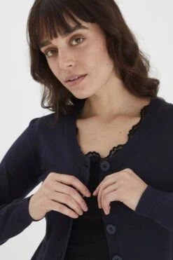 Fransa Zuvic - Vest - (Noos) Dark Peacoat -Modex Winkel 59833c7ed3f744ae887cb6cae6841f17