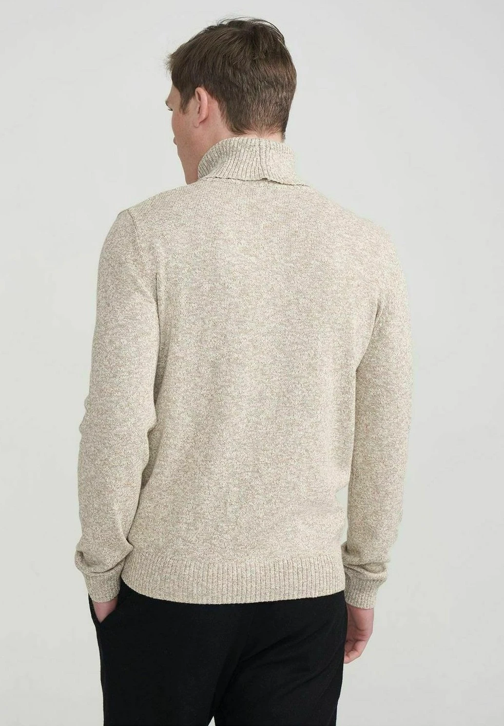Holebrook Örjan Rollneck - Trui - Sand Mel 2 Holebrook Örjan Rollneck - Trui - Sand Mel - Afbeelding 2