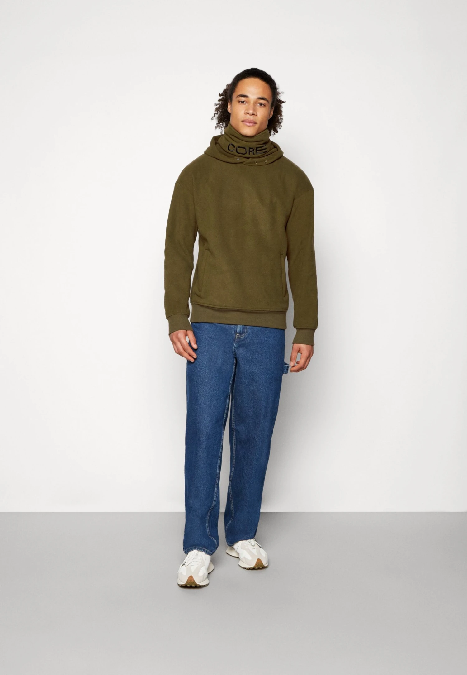 Jack & Jones Jcomap Hood Unisex- Fleece Trui - Desert Palm 2 Jack & Jones Jcomap Hood Unisex- Fleece Trui - Desert Palm - Afbeelding 2