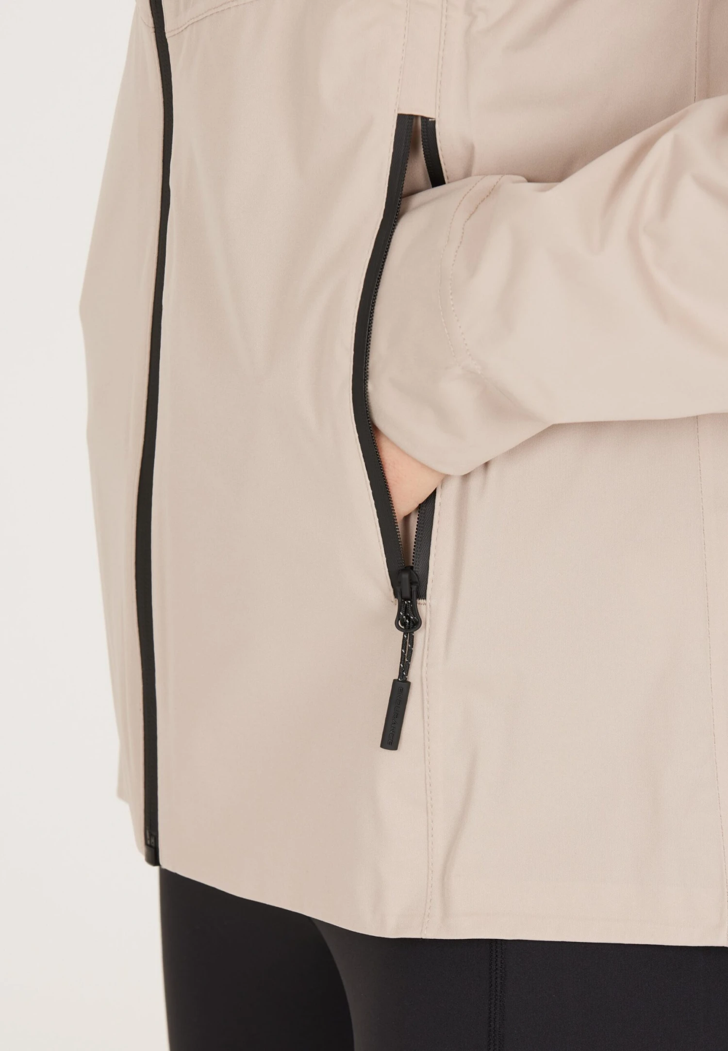 Endurance Kommy - Regenjas - Taupe 5 Endurance Kommy - Regenjas - Taupe - Afbeelding 5