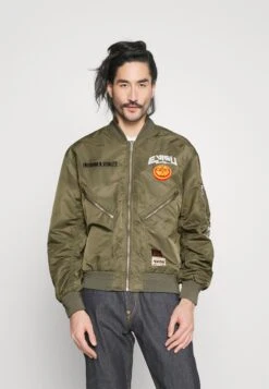 Evisu Kamon Jacket - Bomberjacks - Dark Olive