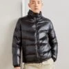 Antony Morato Coat Regular Fit In Shining With Eco Sorona Aura - Winterjas - Black