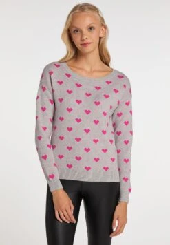 Mymo At Night Nolie - Trui - Grau Mehrfarbig