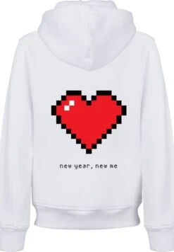 F4NT4STIC Pixel Herz Happy New Year Silvester - Hoodie - White -Modex Winkel 5f280f218e8f4ccea4ff0fb76d0ad9a3