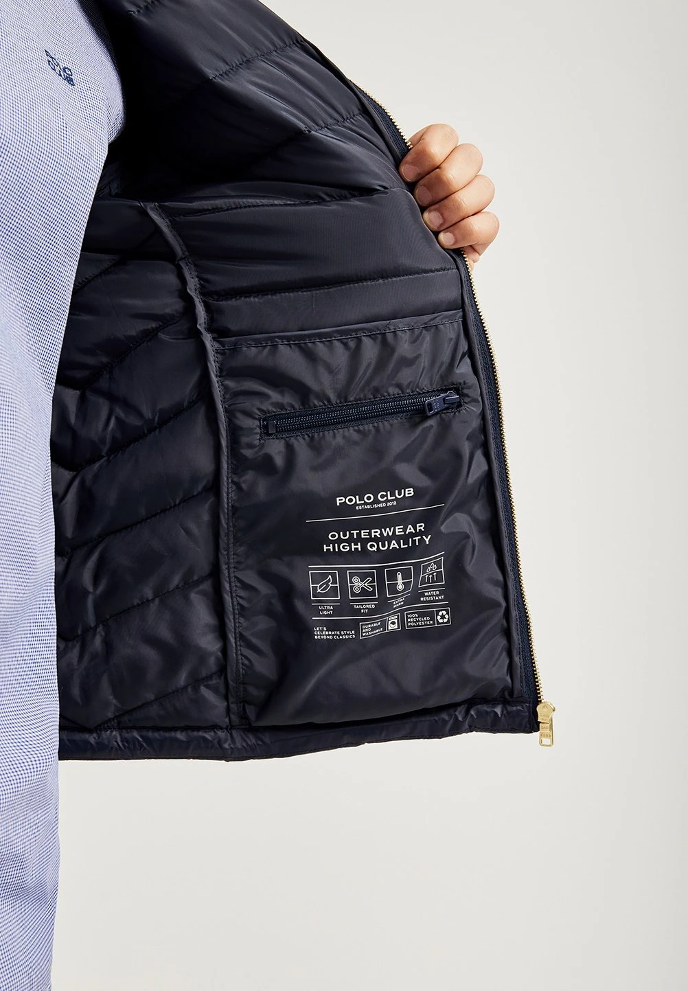 POLO CLUB Ultralight Hooded Mickael - Winterjas - Navy 6 POLO CLUB Ultralight Hooded Mickael - Winterjas - Navy - Afbeelding 6