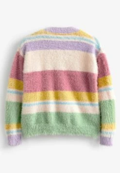 Next Fluffy Stripe Standard - Vest - Pink -Modex Winkel 6122dc21f53c41e2b78eb5279cda325c