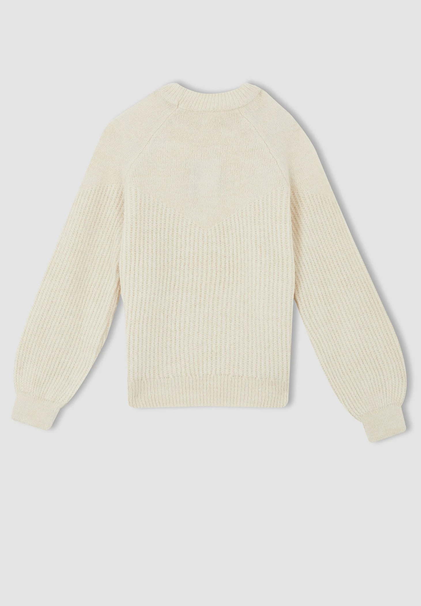 DeFacto Regular Fit - Trui - Beige 6 DeFacto Regular Fit - Trui - Beige - Afbeelding 6