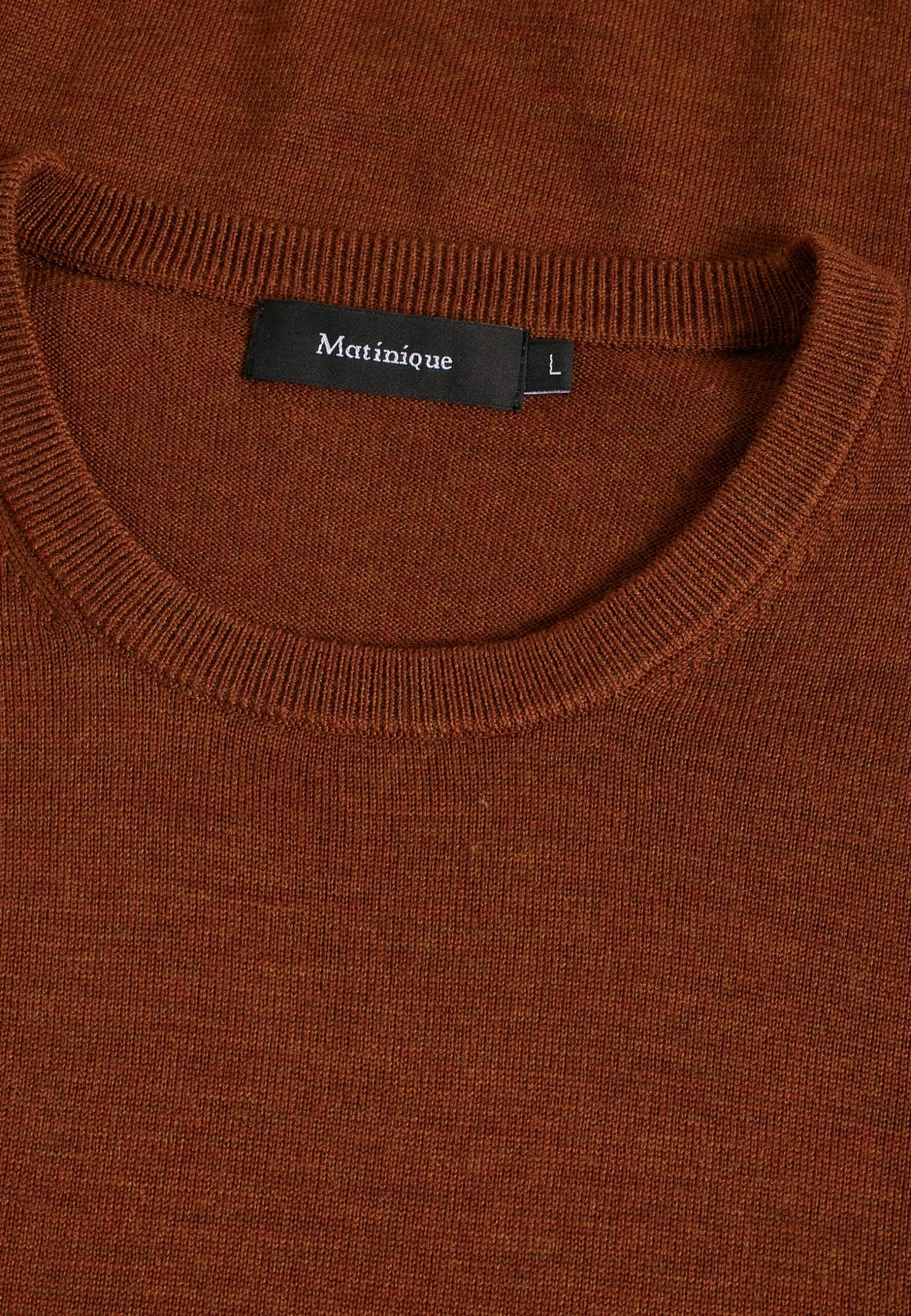 Matinique Margrate- Trui - Rust Brown Melange 6 Matinique Margrate- Trui - Rust Brown Melange - Afbeelding 6