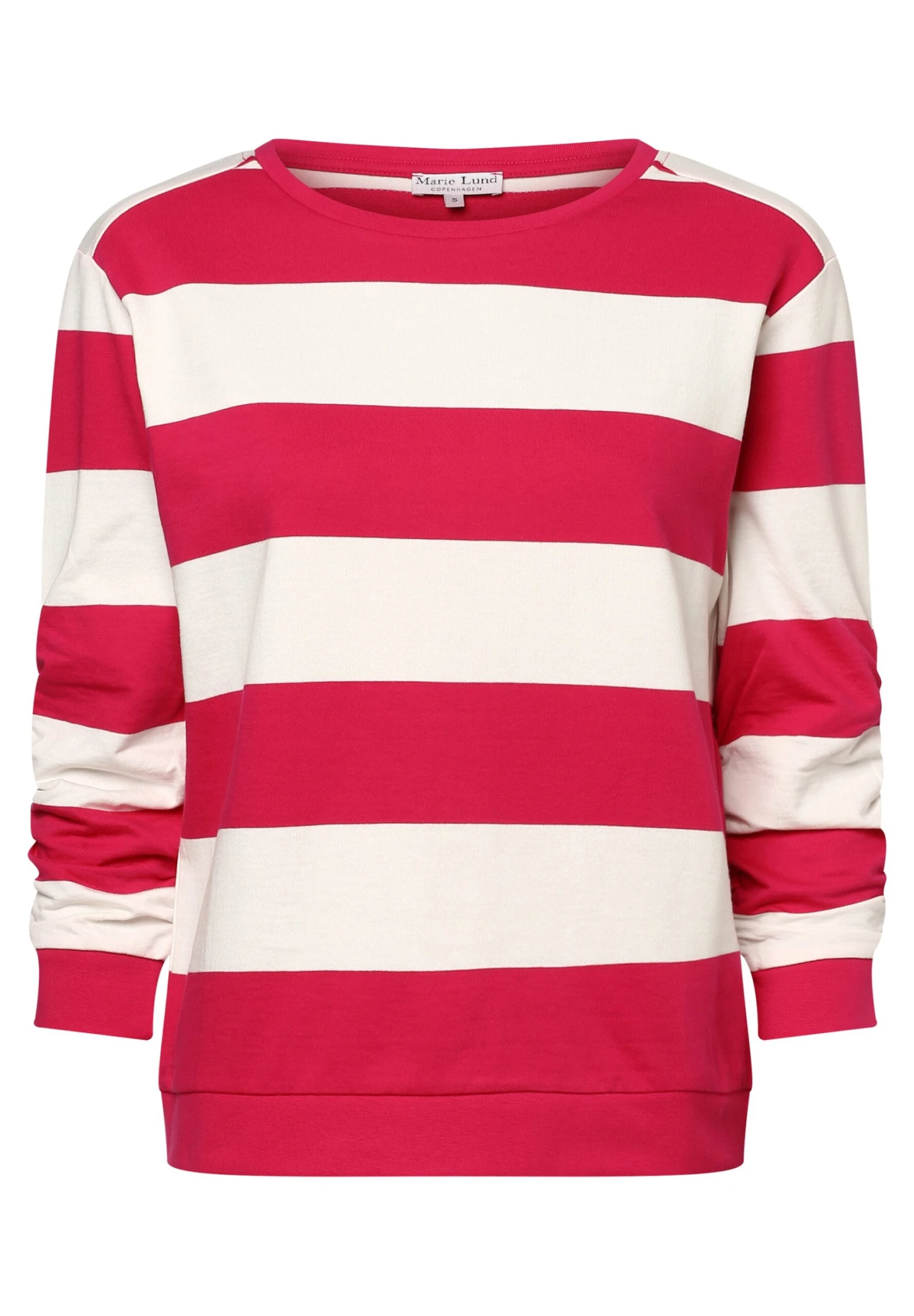 Marie Lund Sweater - Pink /Ecru 1 Marie Lund Sweater - Pink /Ecru