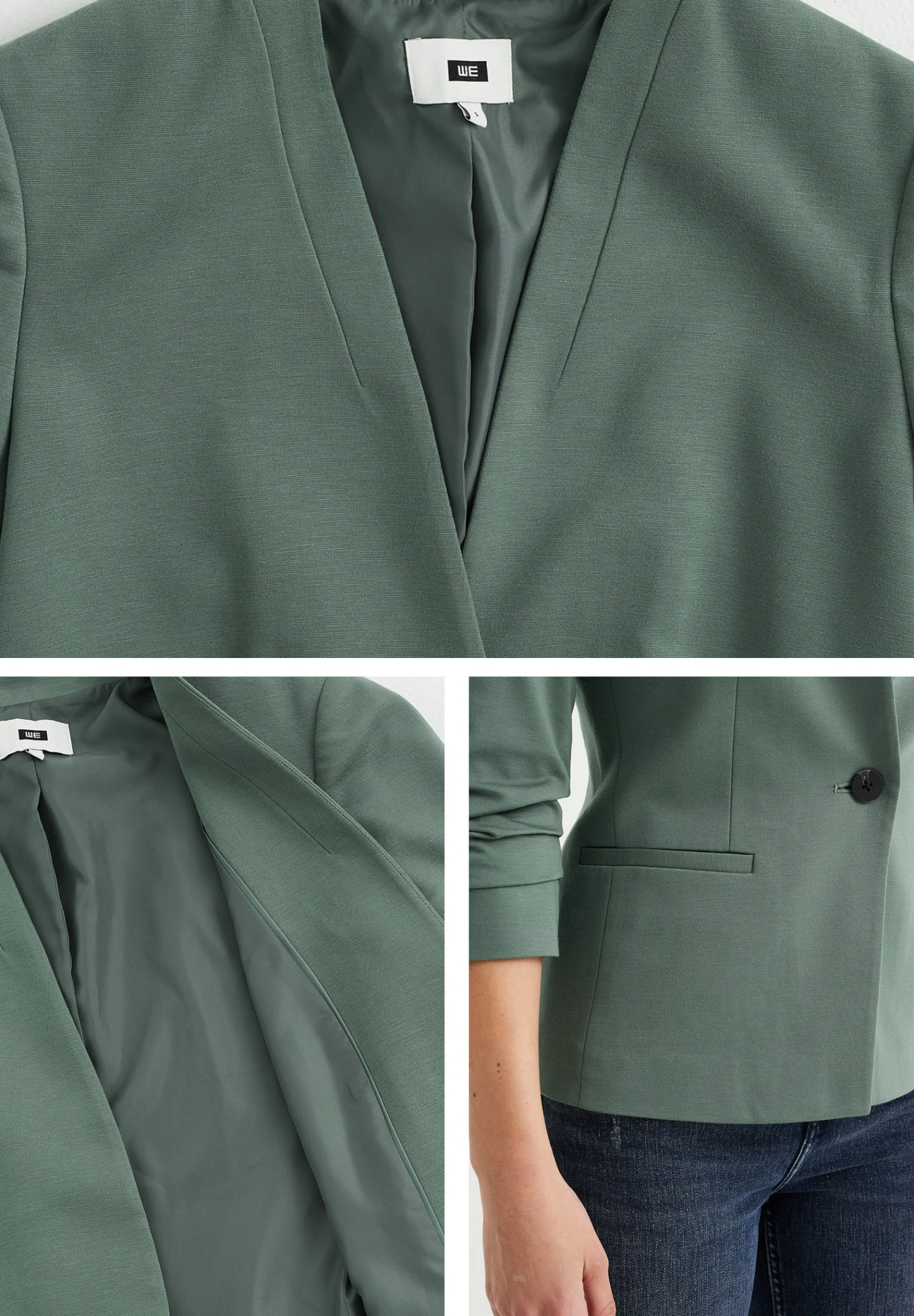 WE FASHION Blazer - Green 4 WE FASHION Blazer - Green - Afbeelding 4