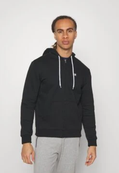 Champion Basic Hooded Full Zip - Sweater Met Rits - Black