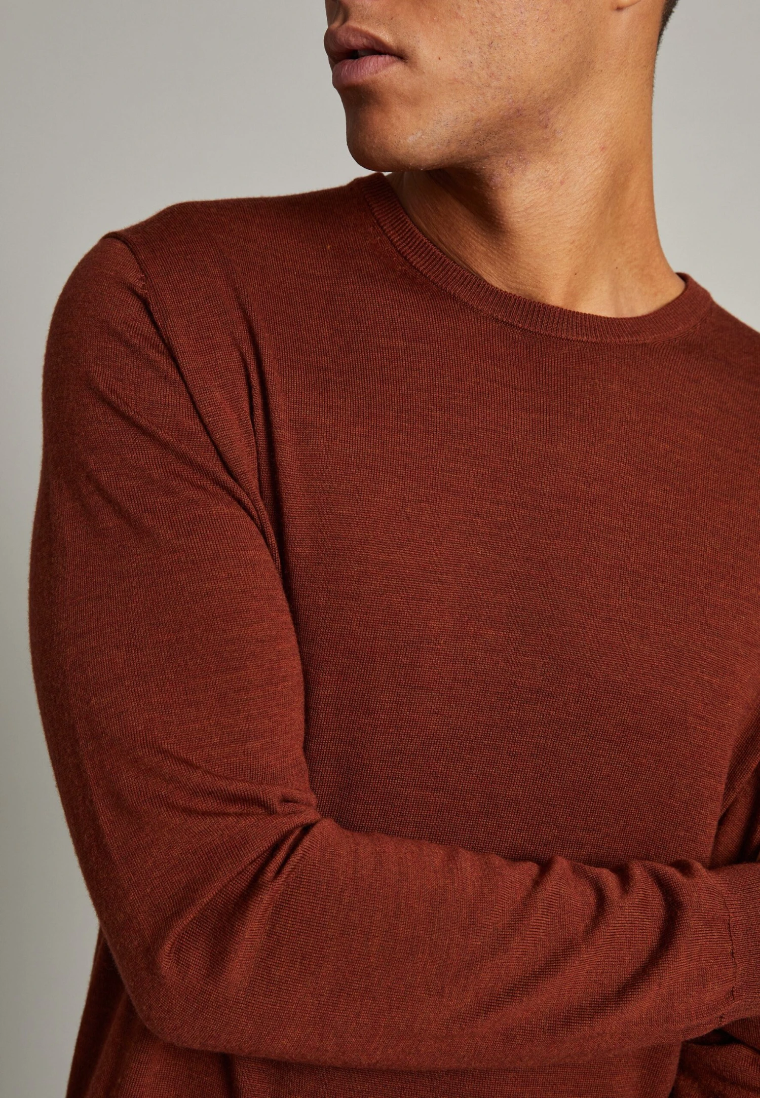 Matinique Margrate- Trui - Rust Brown Melange 4 Matinique Margrate- Trui - Rust Brown Melange - Afbeelding 4