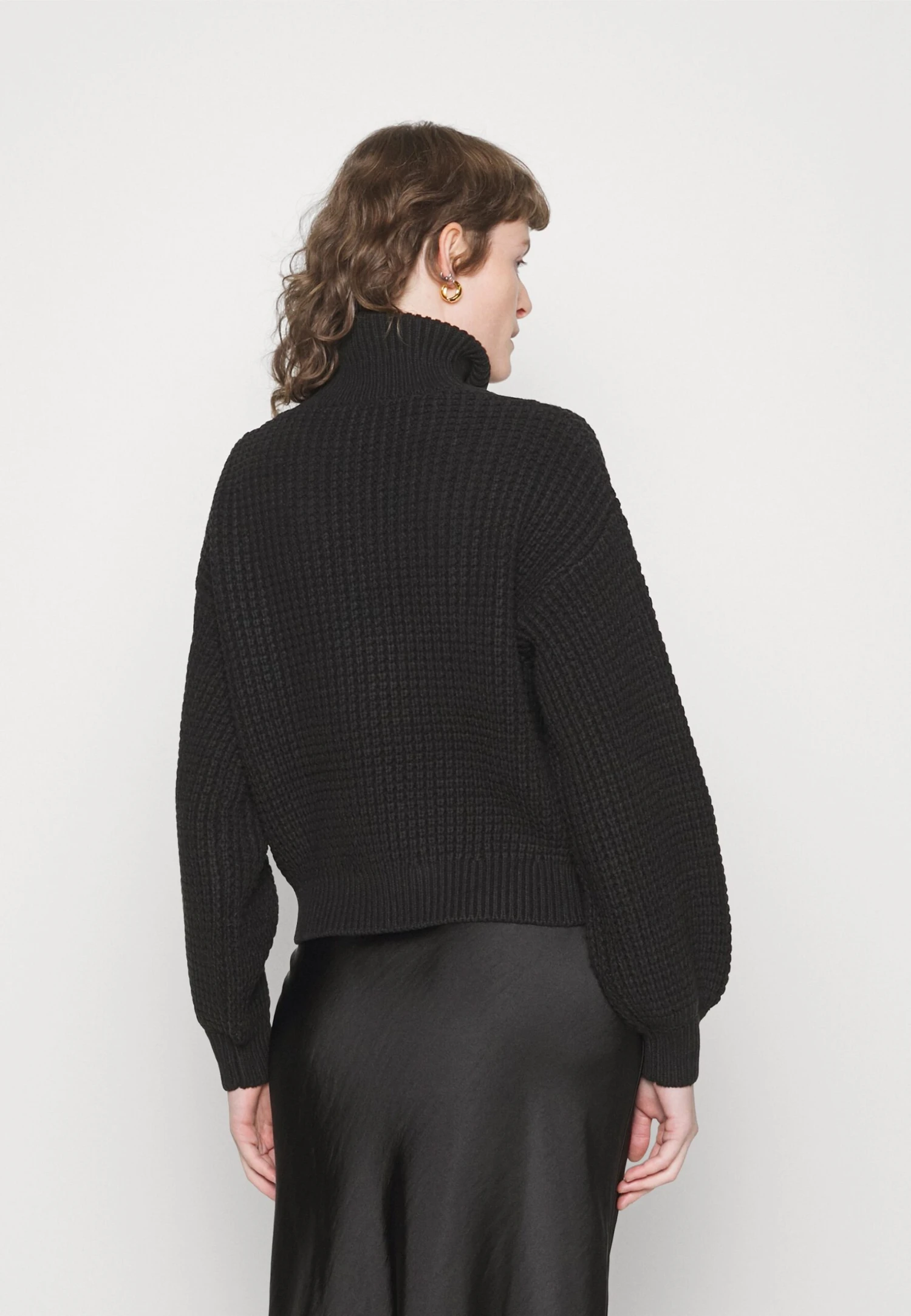 Selected Femme Slfbirtha Rollneck - Trui - Black 3 Selected Femme Slfbirtha Rollneck - Trui - Black - Afbeelding 3